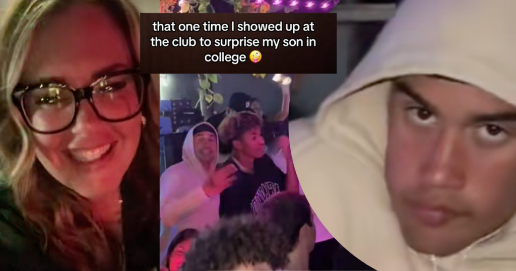 Mom Crashes Son’s College Club Night & the Secondhand Embarrassment Is Real
