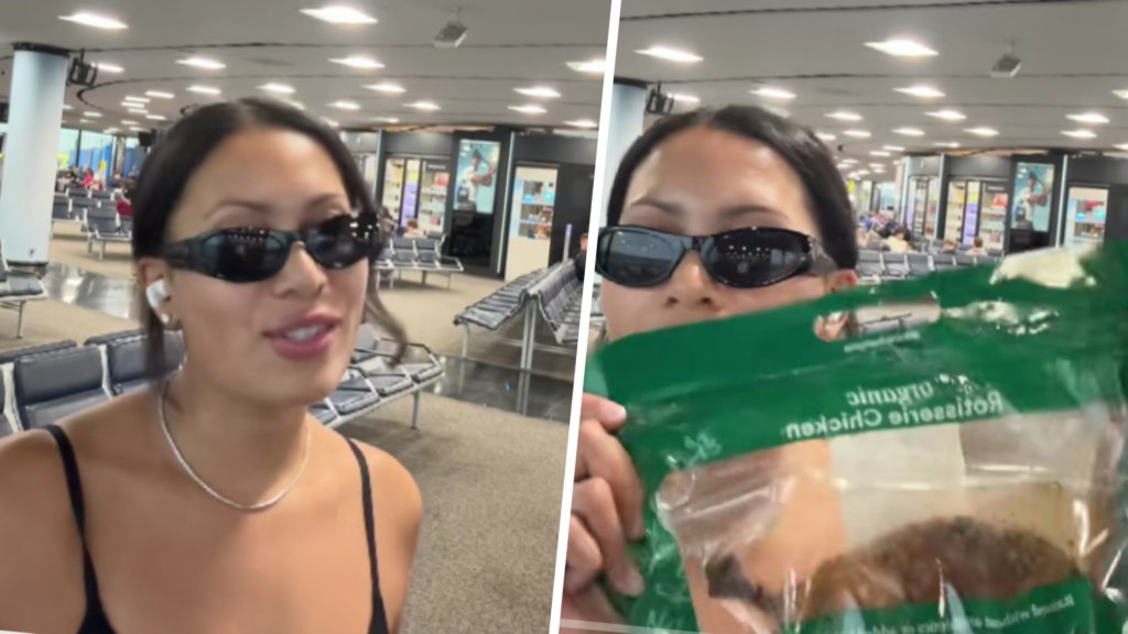 Woman Sneaks Whole Rotisserie Chicken Into Carry-On and People Have Questions
